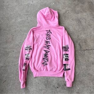Machine Gun Kelly Tickets to my Downfall hoodie pink tour official merch